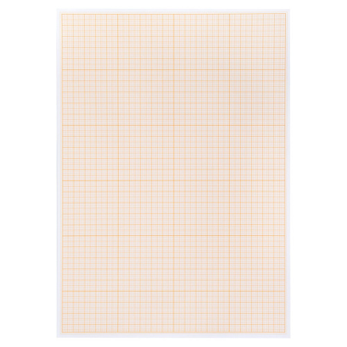 Бумага масштабно-координатная (миллиметровая), папка А4, оранжевая, 10 листов, 65 г/м2 фото 7