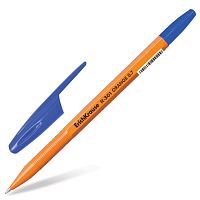 Ручка шариковая ERICH KRAUSE "R-301 Orange", корпус оранжевый, линия письма 0,35 мм, синяя