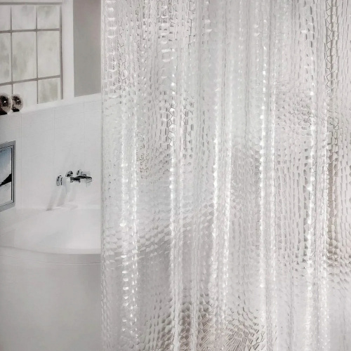 Штора для ванной комнаты CRYSTAL WALL с 3D-эффектом водонепроницаемая, 180х180 см, LAIMA HOME, 608451 фото 3
