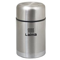 Термос LAIMA, универсальный с широким горлом, 0,8 л, нержавеющая сталь