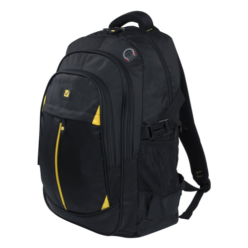 Рюкзак BRAUBERG TITANIUM, 45х28х18 см, для старшеклассников/студентов/молодежи, желтые вставки фото 5