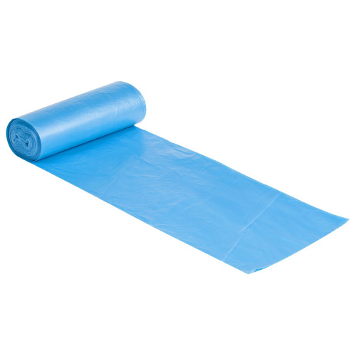 Мешки для мусора LAIMA "ULTRA", 90 л, 20 шт., прочные, ПНД 14 мкм, 70х90 см, синие фото 2