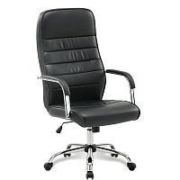 Кресло офисное BRABIX "Stark EX-547", экокожа, хром, черное