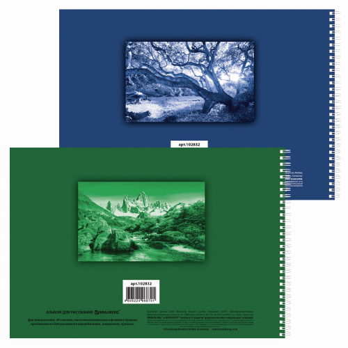 Альбом для рисования BRAUBERG "Удивительная Природа", А4, 40 л., 205х290 мм, обложка картон фото 8