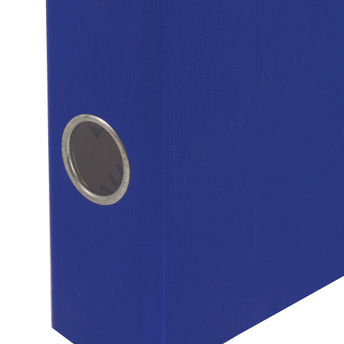 Папка-регистратор BRAUBERG 70 мм, с покрытием из ПВХ, синяя фото 4