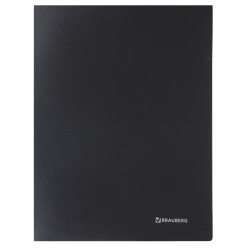 Папка BRAUBERG "Office", 60 вкладышей, 0,6 мм, черная фото 8