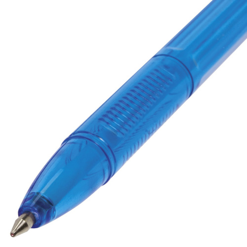 Ручка шариковая BRAUBERG "X-333", корпус тонированный, линия письма 0,35 мм, синяя фото 5