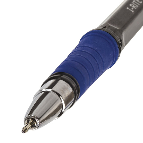 Ручка шариковая масляная с грипом BRAUBERG "i-Rite GT PRO", корпус тонирирован, узел 0,4 мм, синяя фото 5