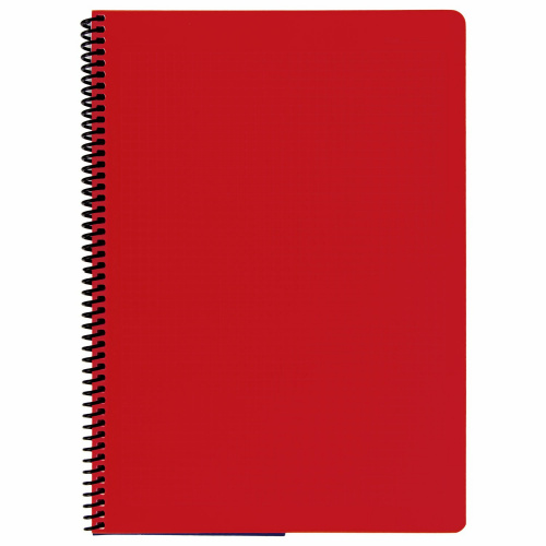 Тетрадь BRAUBERG "Metropolis", А4, 80 листов, спираль пластиковая, клетка, обложка пластик, красный фото 4
