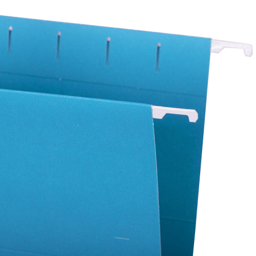 Подвесные папки STAFF, А4/Foolscap (404х240мм) до 80 л., 10 шт., синие, картон фото 2