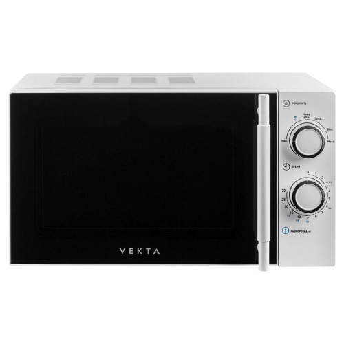 Микроволновая печь VEKTA MS720ATW, объем 20 л, 700 Вт, механическое уравление, таймер, белая фото 4