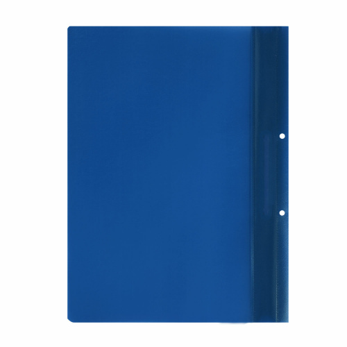 Скоросшиватель пластиковый с перфорацией STAFF, А4, 100/120 мкм, синий, 271719 фото 9