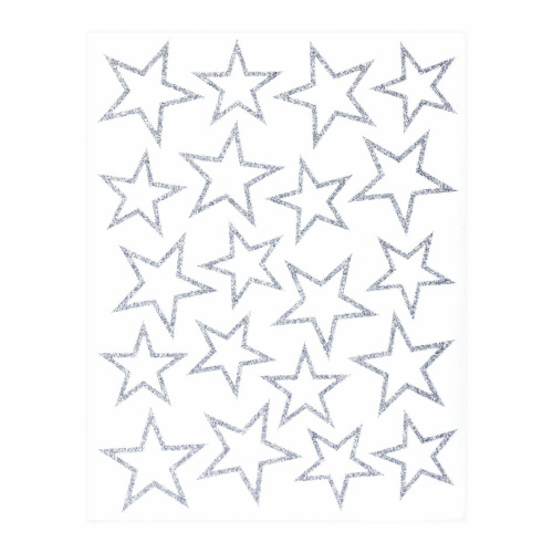 Украшение для окон и стекла ЗОЛОТАЯ СКАЗКА "Звезды 2", 25,8х33,5 см, ПВХ фото 2