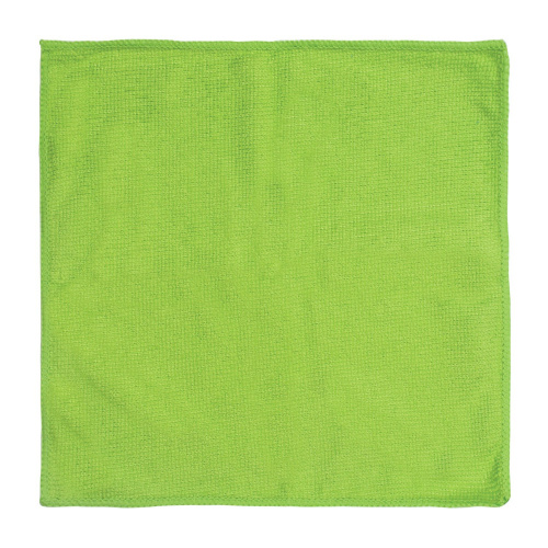 Салфетка универсальная ЛЮБАША ЭКОНОМ, микрофибра, 25х25 см, зеленая фото 4