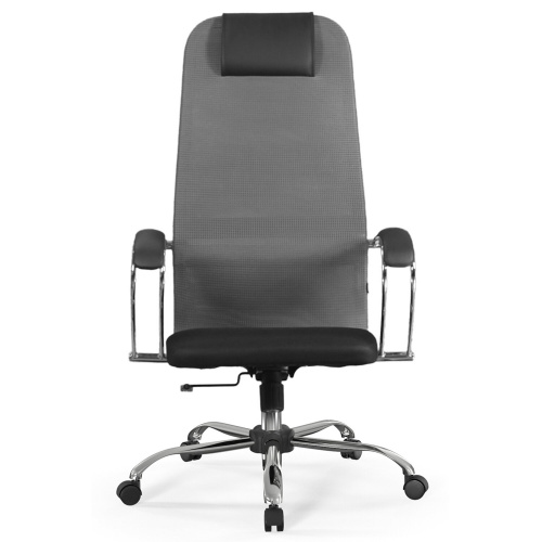 Кресло офисное BRABIX PREMIUM "Ultimate EX-800" хром, плотная двойная сетка Х2, черное/серое, 532912 фото 2