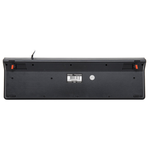 Клавиатура проводная SONNEN KB-8280, USB, 104 плоские клавиши, черная фото 2