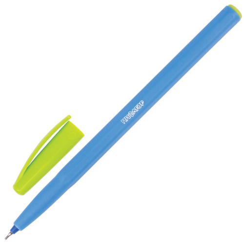 Ручка шариковая масляная ПИФАГОР, безопасный корпус ассорти, линия письма 0,3 мм, синяя фото 10