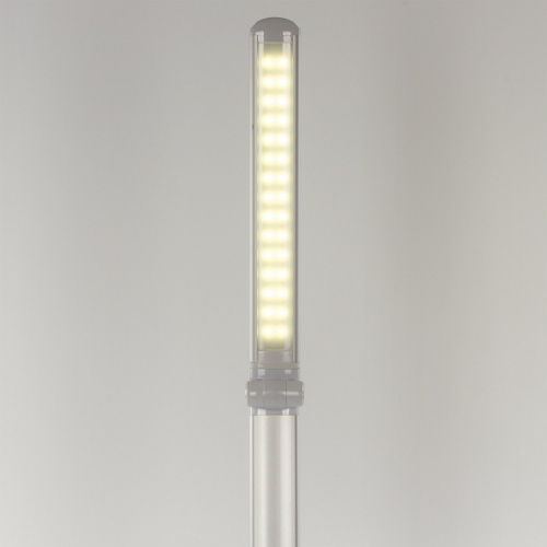 Светильник настольный SONNEN, на подставке, светодиодный, 9 Вт, металлический корпус, серый фото 3