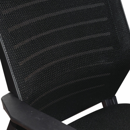 Кресло BRABIX "Victory MG-016", подголовник, хром, черное фото 7