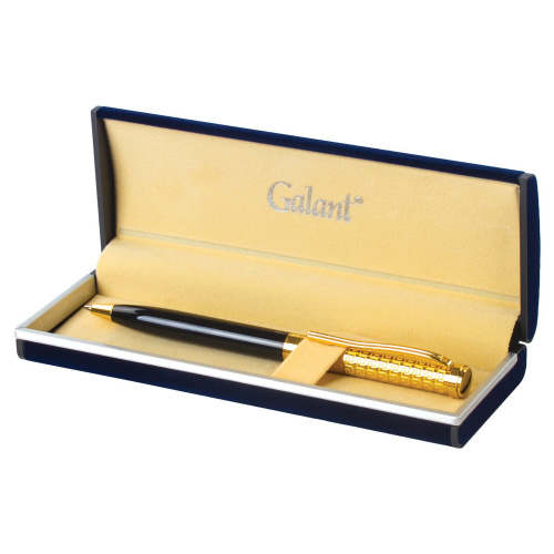 Ручка подарочная шариковая GALANT "Empire Gold", корпус черный с золотистым, синяя фото 10