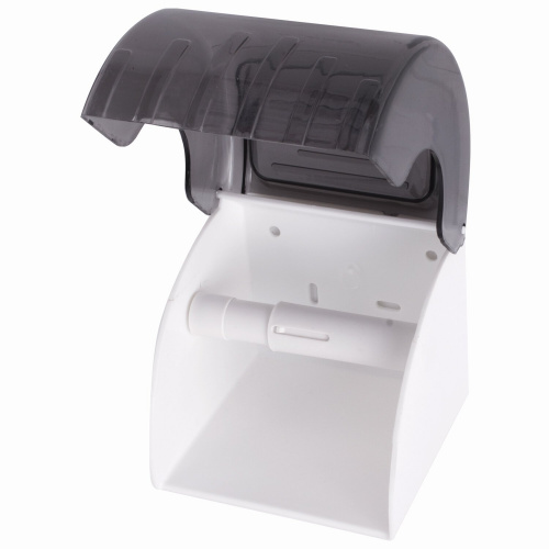 Диспенсер для бытовой туалетной бумаги LAIMA, тонированный серый фото 6
