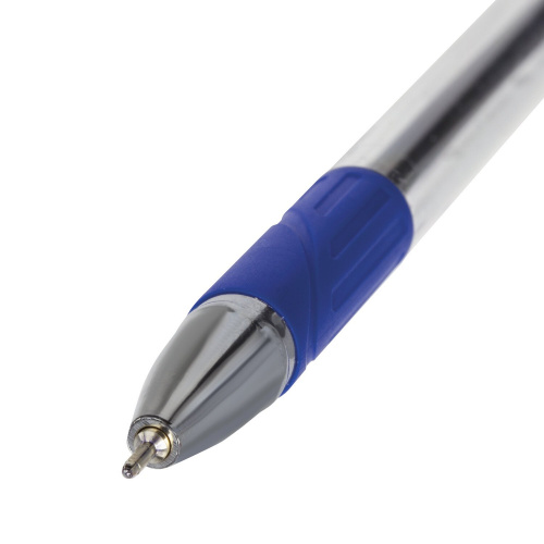 Ручка шариковая масляная с грипом BRAUBERG "Max-Oil", линия письма 0,35 мм, синяя фото 6