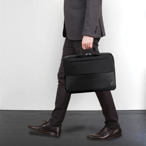 Сумка портфель BRAUBERG Expert, 30х40х10 см, с отделением для ноутбука 15,6", 2 отделения, черная фото 3