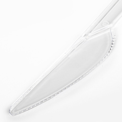 Одноразовые ножи LAIMA, 180 мм, 48 шт., прозрачные, пластиковые фото 3