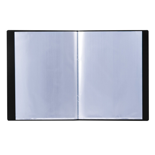 Папка BRAUBERG, 10 вкладышей,  0,5 мм, стандарт, черная фото 3