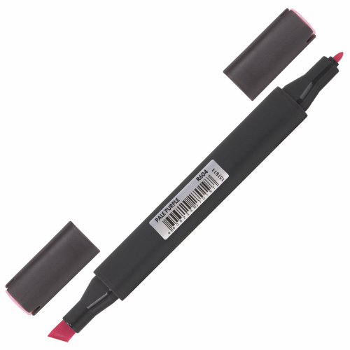 Маркер для скетчинга двусторонний BRAUBERG ART CLASSIC, 1 мм-6 мм , бледно-розовый фото 3