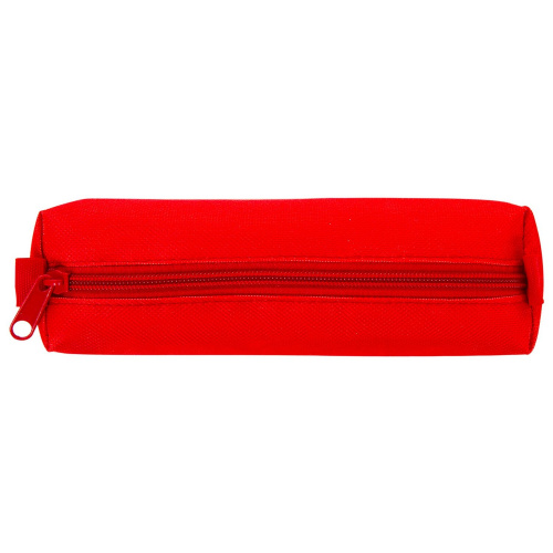 Пенал-тубус ПИФАГОР, на молнии, текстиль, красный, 20х5 см фото 7