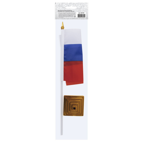 Флаг России BRAUBERG, настольный, 14х21 см, без герба фото 3