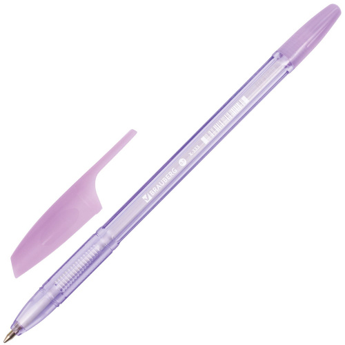Ручка шариковая BRAUBERG "X-333" PASTEL, корпус тонированованный, линия письма 0,35 мм, синяя фото 2