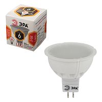 Лампа светодиодная ЭРА, 6 (50) Вт, цоколь GU5.3, MR16, теплый белый свет, 30000 ч.