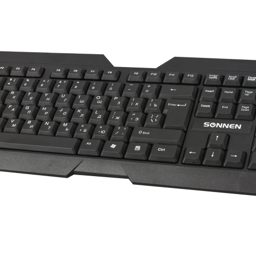 Клавиатура беспроводная SONNEN KB-5156, USB, 104 клавиши, 2,4 Ghz, черная фото 10
