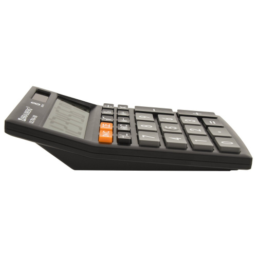 Калькулятор настольный BRAUBERG, 154x115 мм, 8 разрядов, двойное питание, черный фото 10