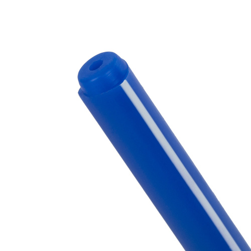 Ручка шариковая масляная STAFF Basic "OBP-320", корпус голубой, игольчатый узел 0,7 мм, синяя фото 8
