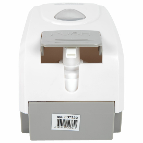 Дозатор для жидкого мыла-пены LAIMA PROFESSIONAL ECONOMY, 1 л, ABS-пластик, белый фото 2