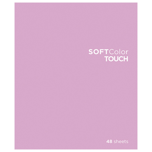 Тетрадь Soft Touch "СофтКолорТач",  А5, 48 л., скоба, клетка, брайль 3D, розовый фото 2