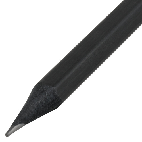 Карандаши чернографитные BRAUBERG "Black Jack", 12 шт., 2Н-4В, без резинки, черные, дерево фото 8