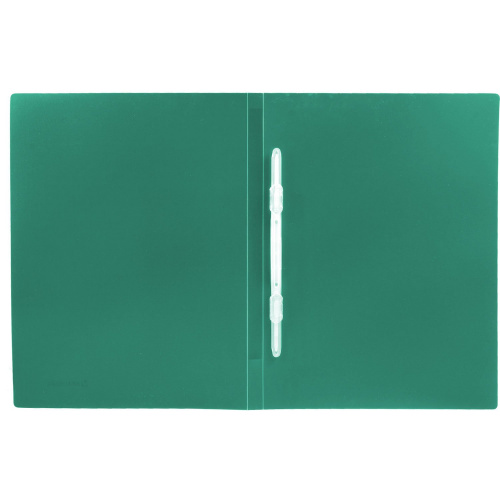 Папка с пластиковым скоросшивателем BRAUBERG "Office", до 100 листов, 0,5 мм, зеленая фото 4