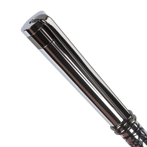 Ручка подарочная шариковая GALANT "Locarno", корпус серебристый с черным, синяя фото 8
