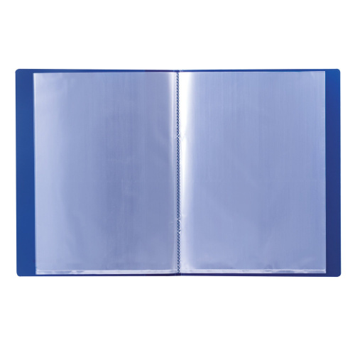 Папка BRAUBERG, 10 вкладышей,  0,5 мм, стандарт, синяя фото 7