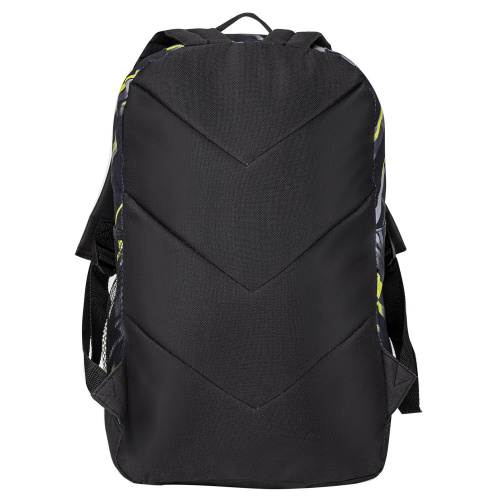 Рюкзак STAFF STRIKE, 45х27х12 см, универсальный, 3 кармана, черно-салатовый фото 3