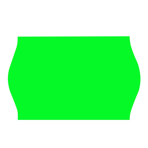 Этикет-лента BRAUBERG, 22х12 мм, волна, зеленая, 5 рулонов по 800 шт. фото 6