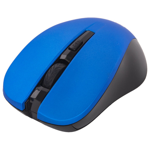 Мышь беспроводная с бесшумным кликом SONNEN V18, USB, 800/1200/1600 dpi, 4 кнопки, синяя фото 8