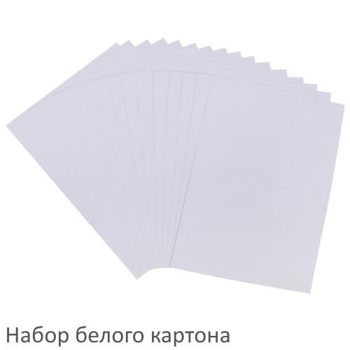 Набор картона и бумаги А4 ТОНИРОВАННЫЕ (белый 16 л., цветной 64 л., бумага 20 л.), BRAUBERG, 115091 фото 8
