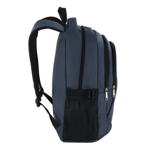 Рюкзак BRAUBERG, 46х31х18 см, универсальный, 3 отделения, темно-синий фото 4