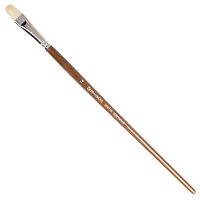 Кисть художественная профессиональная BRAUBERG ART CLASSIC, №14, щетина, овальная, длинная ручка