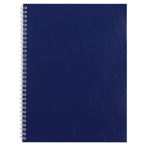 Тетрадь бумвинил STAFF, А4, 96 л., гребень, офсет №1, клетка, синий фото 7